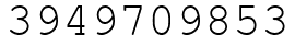 Число 3949709853.