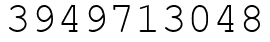 Число 3949713048.