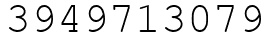 Число 3949713079.