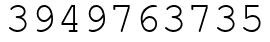 Число 3949763735.