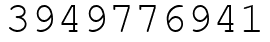 Число 3949776941.