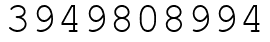 Число 3949808994.