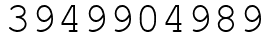 Число 3949904989.