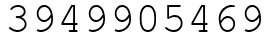 Число 3949905469.