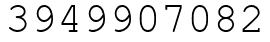 Число 3949907082.