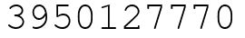 Число 3950127770.