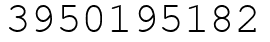 Число 3950195182.