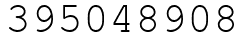 Число 395048908.