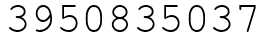 Число 3950835037.