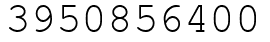 Число 3950856400.