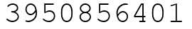 Число 3950856401.