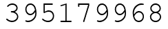 Число 395179968.