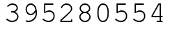 Число 395280554.