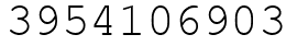 Число 3954106903.