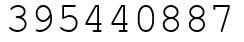 Число 395440887.