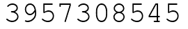 Число 3957308545.