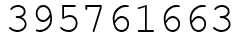 Число 395761663.