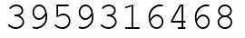 Число 3959316468.