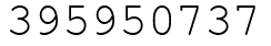 Число 395950737.