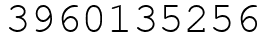 Число 3960135256.
