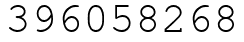 Число 396058268.