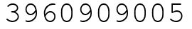 Число 3960909005.