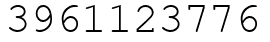 Число 3961123776.