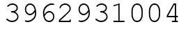 Число 3962931004.