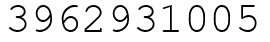 Число 3962931005.