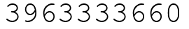Число 3963333660.