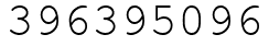 Число 396395096.