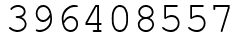 Число 396408557.