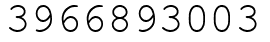 Число 3966893003.