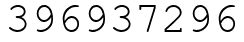 Число 396937296.