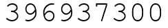 Число 396937300.