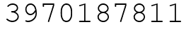 Число 3970187811.
