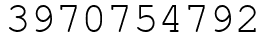 Число 3970754792.