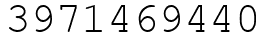 Число 3971469440.