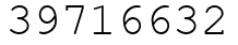 Число 39716632.