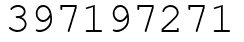 Число 397197271.