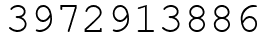 Число 3972913886.