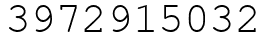 Число 3972915032.