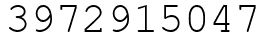 Число 3972915047.