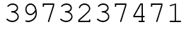 Число 3973237471.