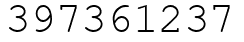 Число 397361237.