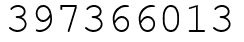 Число 397366013.