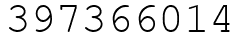 Число 397366014.