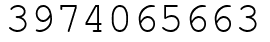 Число 3974065663.
