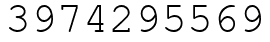 Число 3974295569.