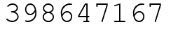 Число 398647167.
